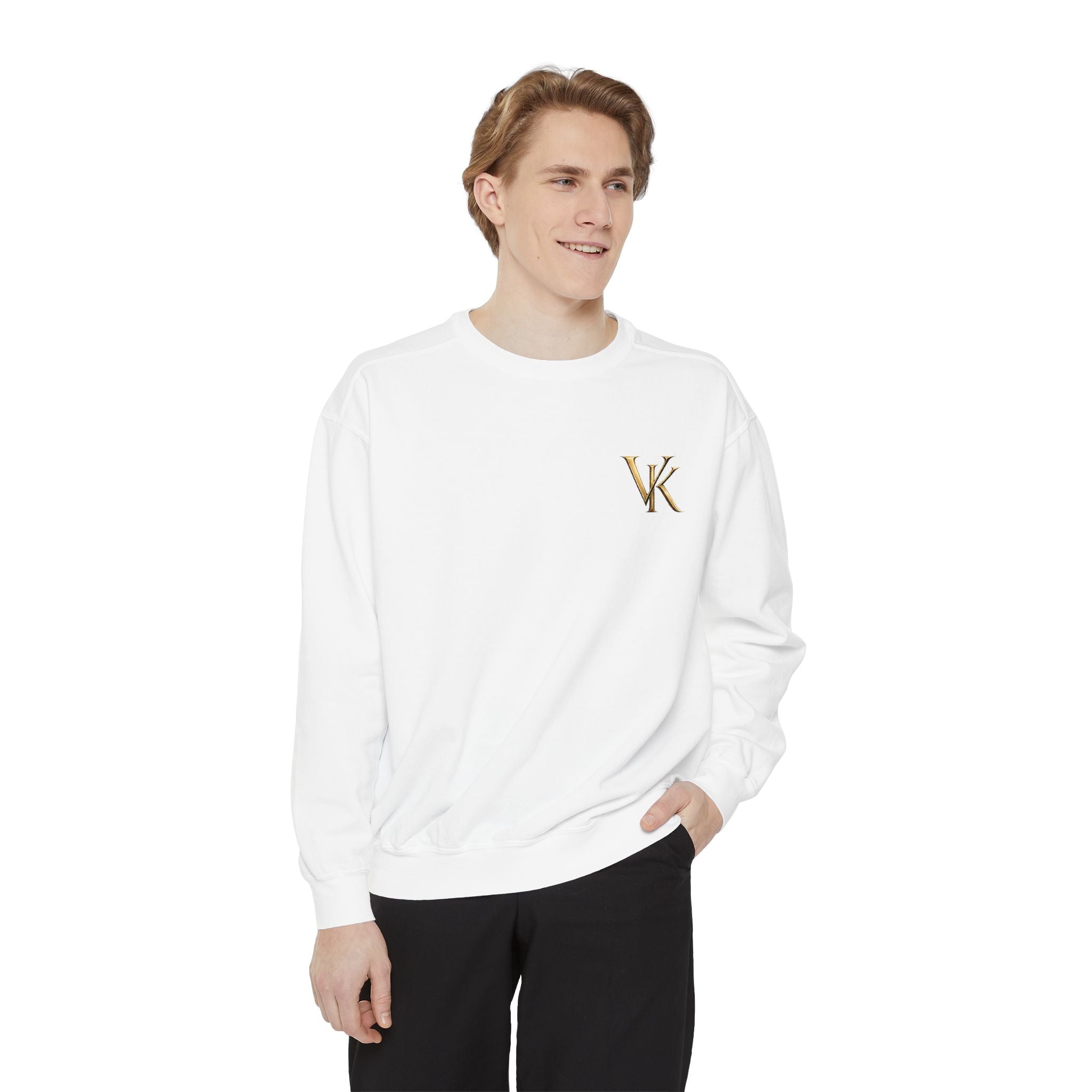Graphic Sweatshirt — 'Passion' Cherub Back Print with VK Chest Logo