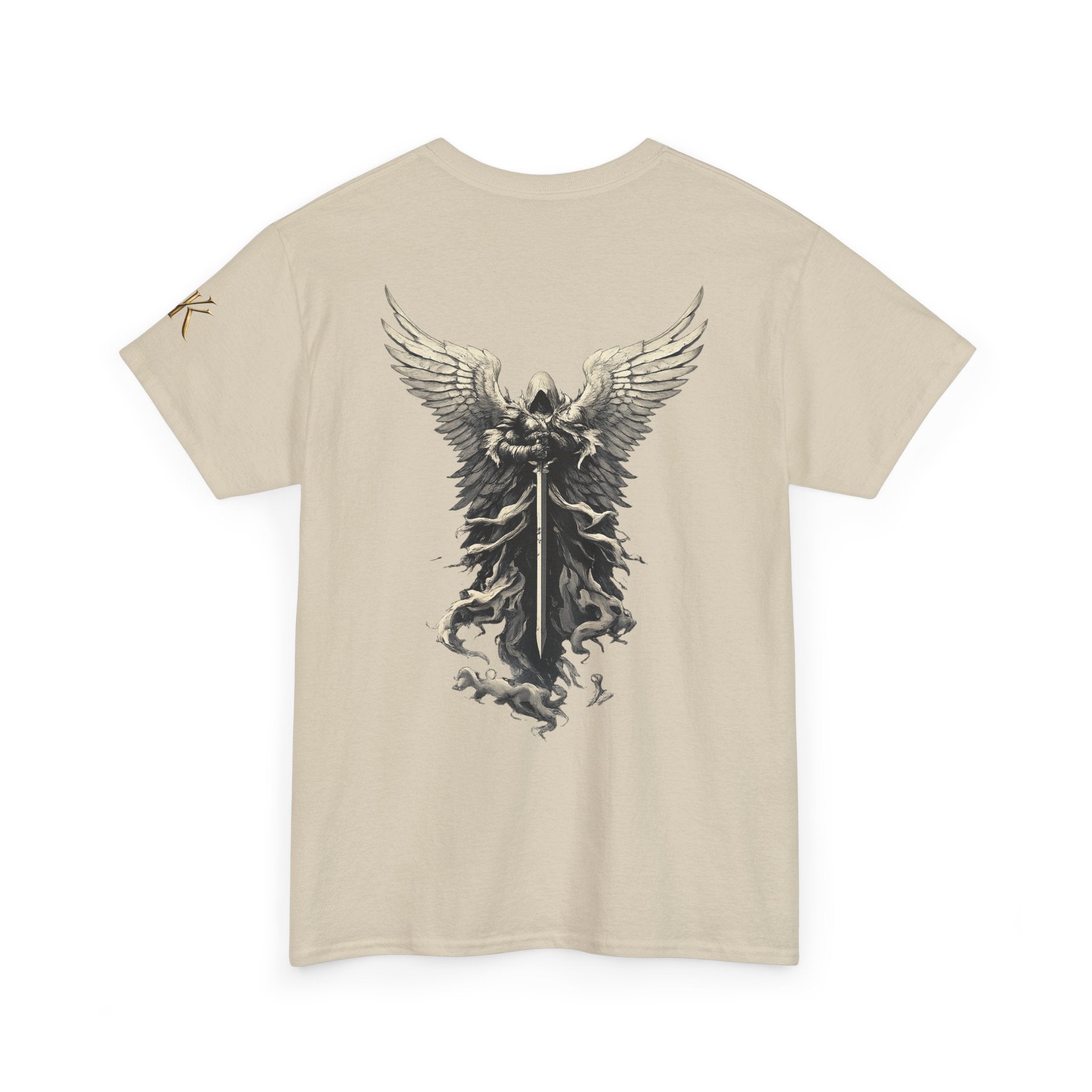 Angel Warrior T-Shirt — Gothic Winged Knight Graphic Tee