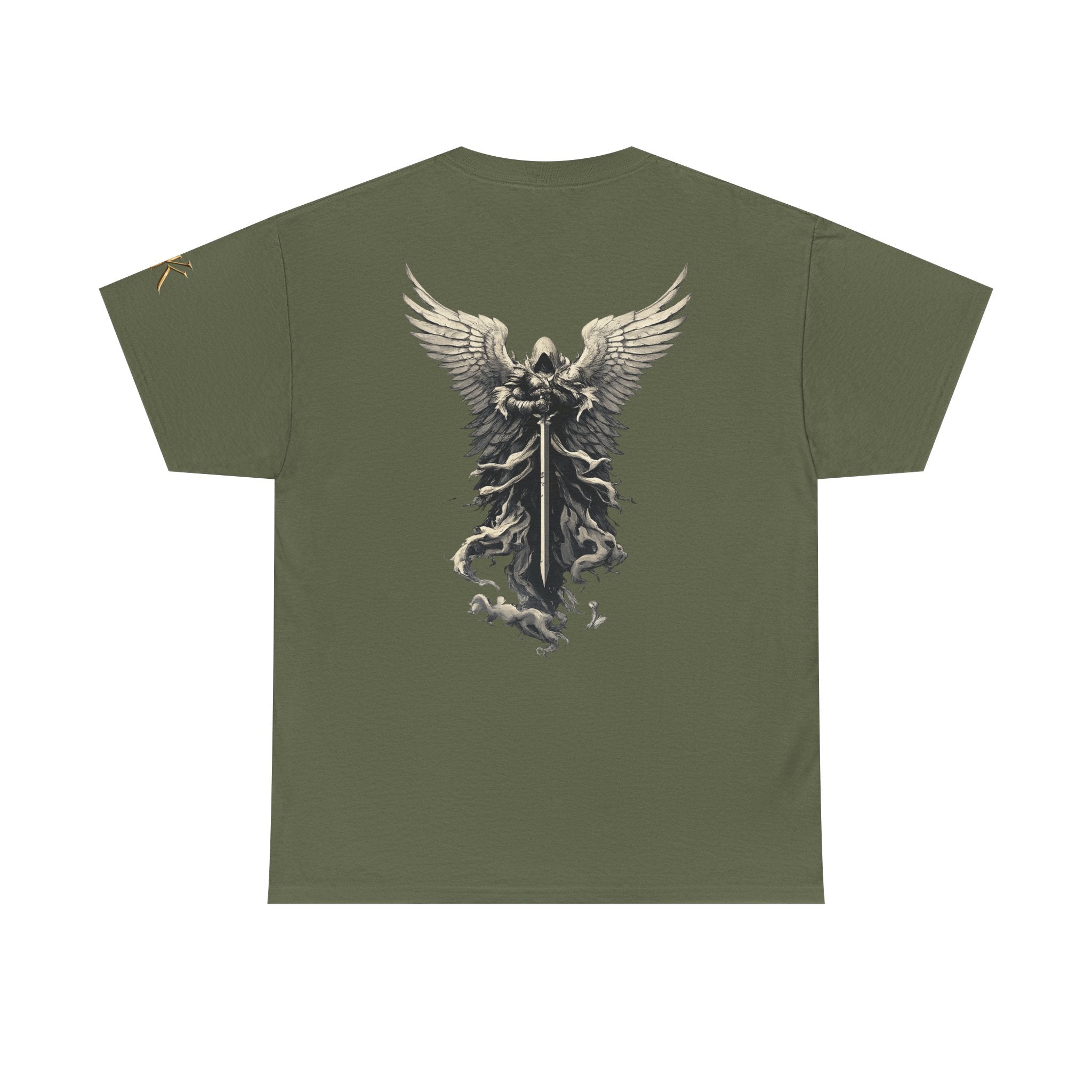 Angel Warrior T-Shirt — Gothic Winged Knight Graphic Tee