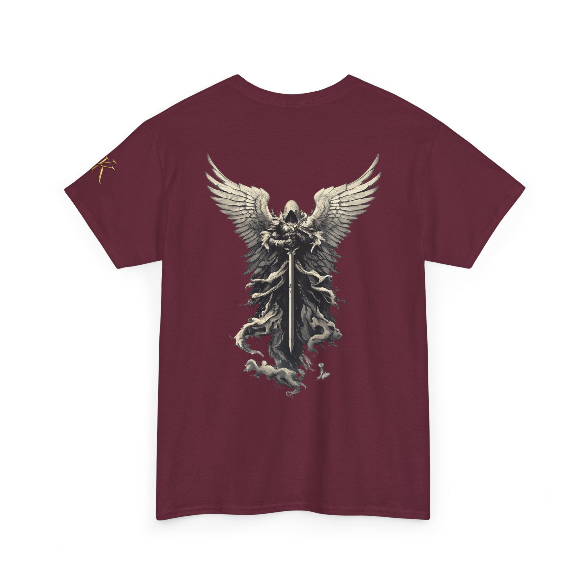 Angel Warrior T-Shirt — Gothic Winged Knight Graphic Tee