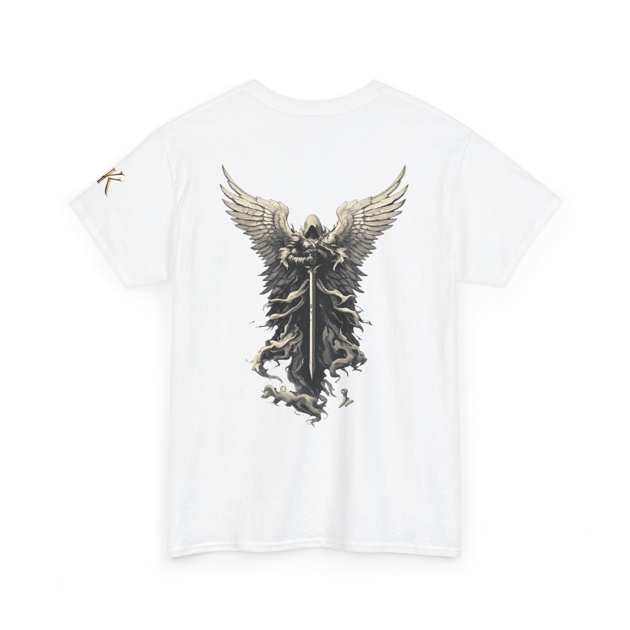 Angel Warrior T-Shirt — Gothic Winged Knight Graphic Tee