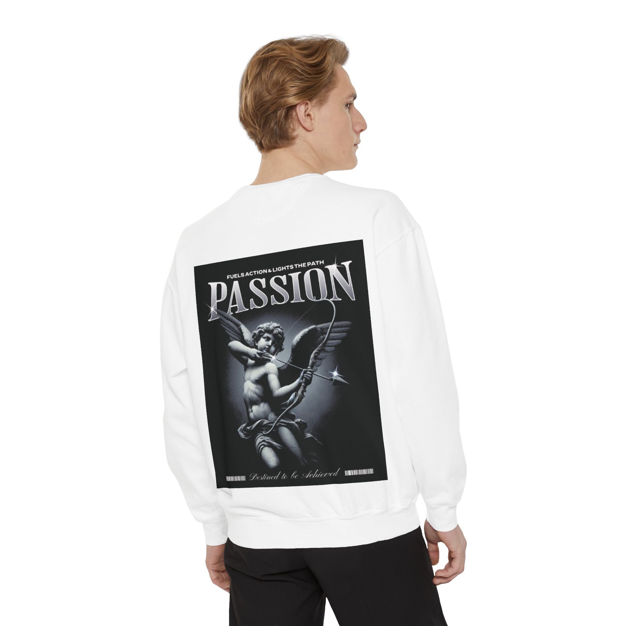 Graphic Sweatshirt — 'Passion' Cherub Back Print with VK Chest Logo