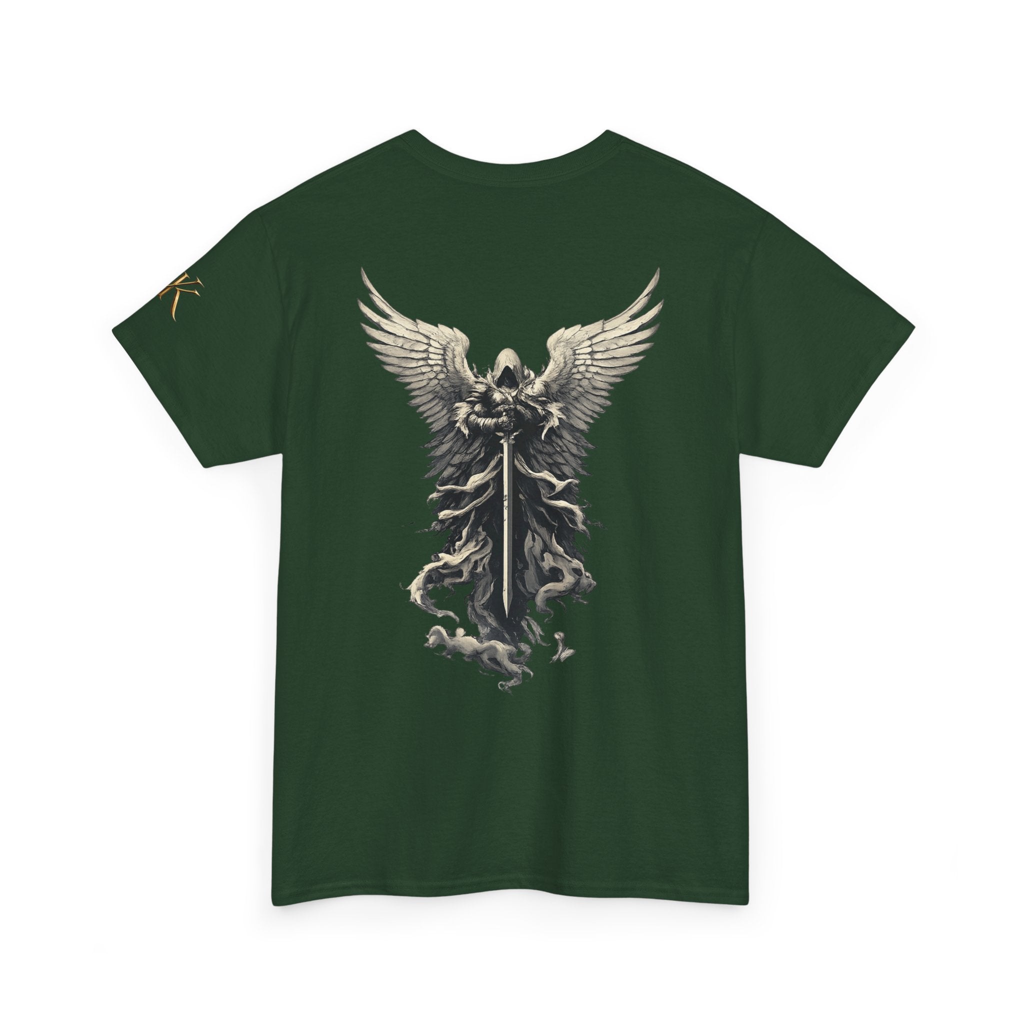 Angel Warrior T-Shirt — Gothic Winged Knight Graphic Tee